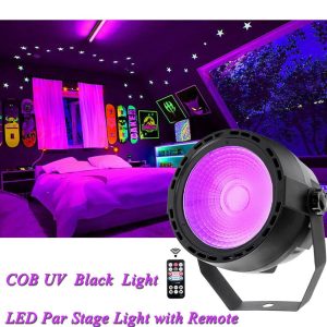 UV PAR Light COB LED DJ Stage Effect Lighting Blacklight with Remote 7 CH DMX Sound Activated for Disco KTV Party Wedding - Image 2