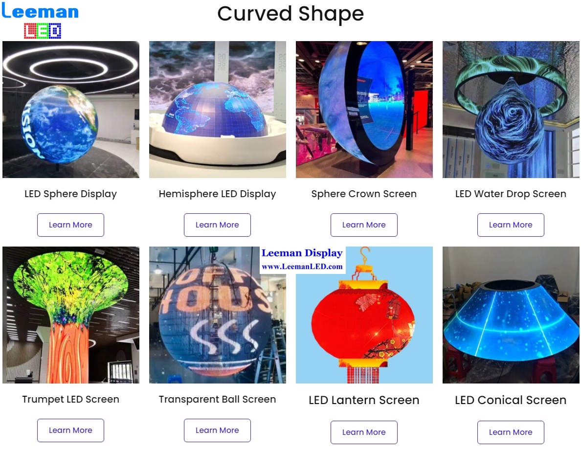 Curved Shape LED Display
