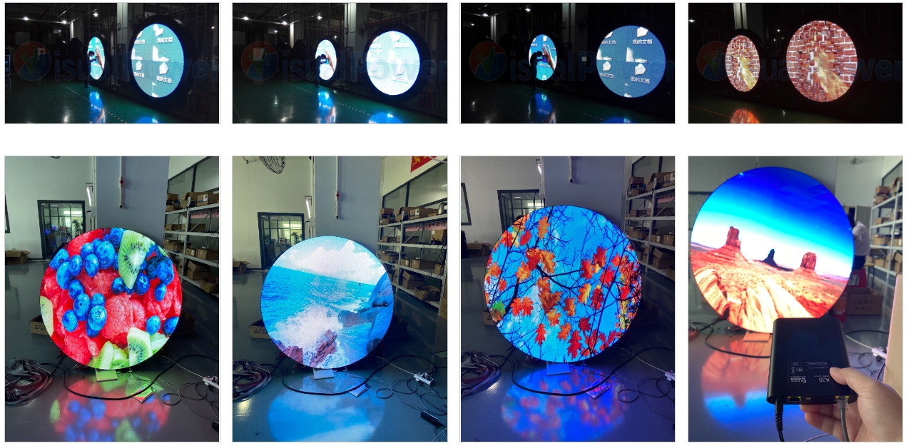 Round circle led display